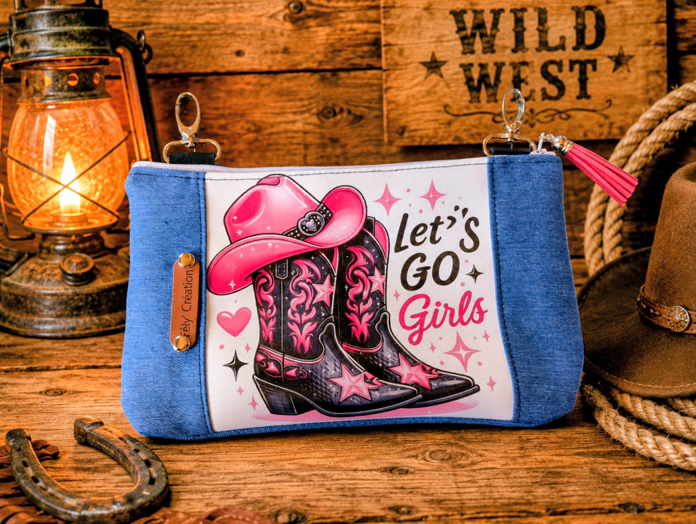 Mini pochette " Let' s Go Girl"