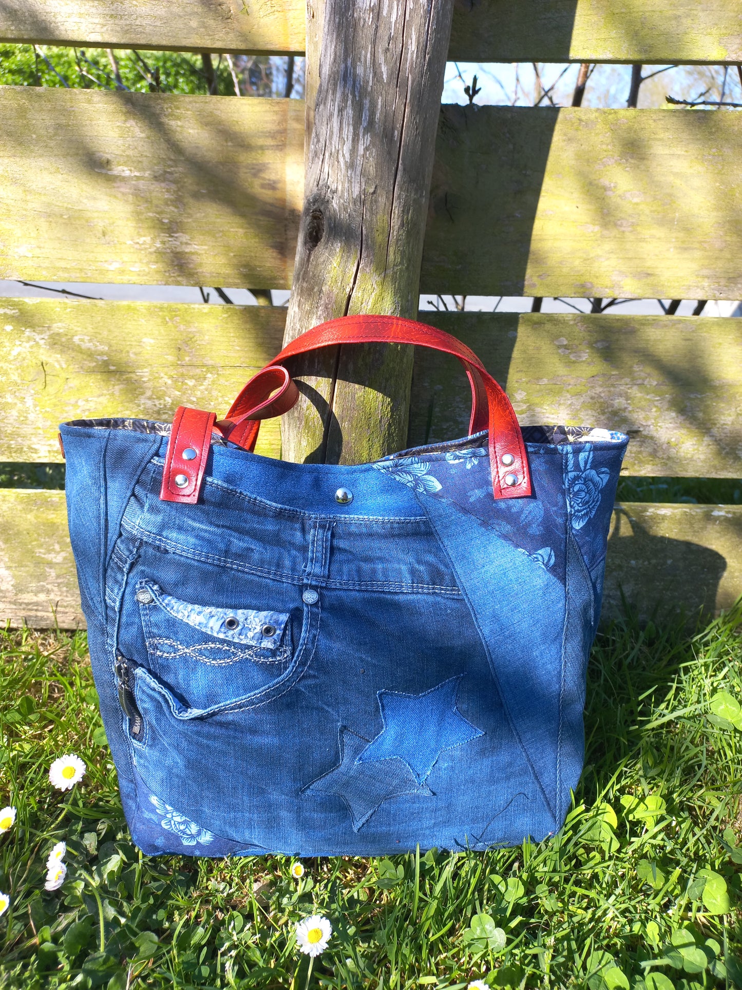 Sac cabas jeans