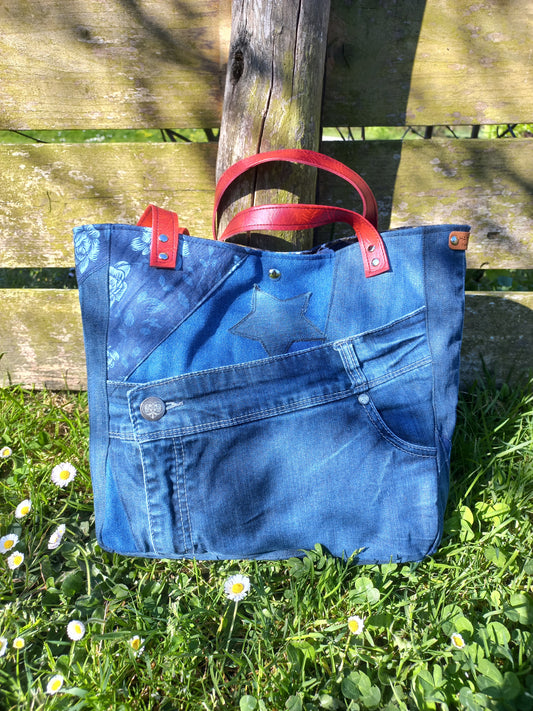 Sac cabas jeans