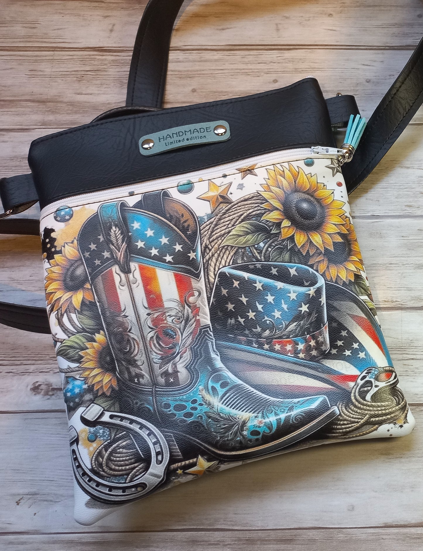 Pochette Nomade Country botte bleu