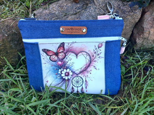 Mini pochettes Attrapes rêves rouge