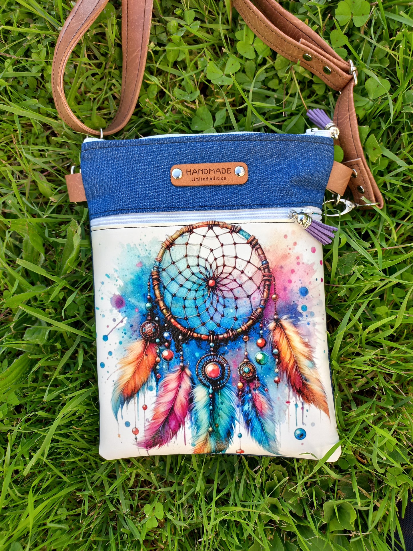 Pochette Nomade attrape rêves éclats de couleurs