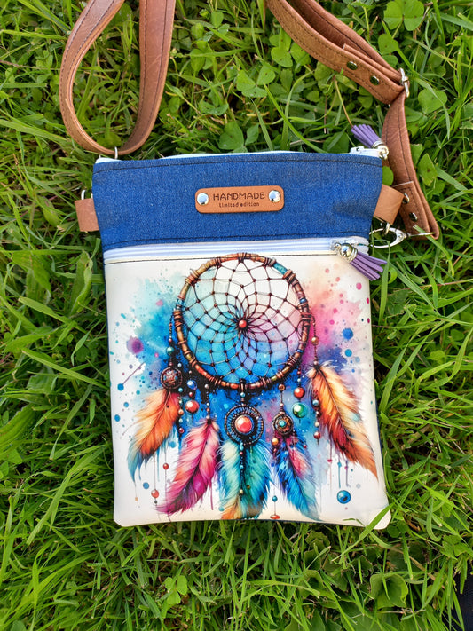 Pochette Nomade attrape rêves éclats de couleurs