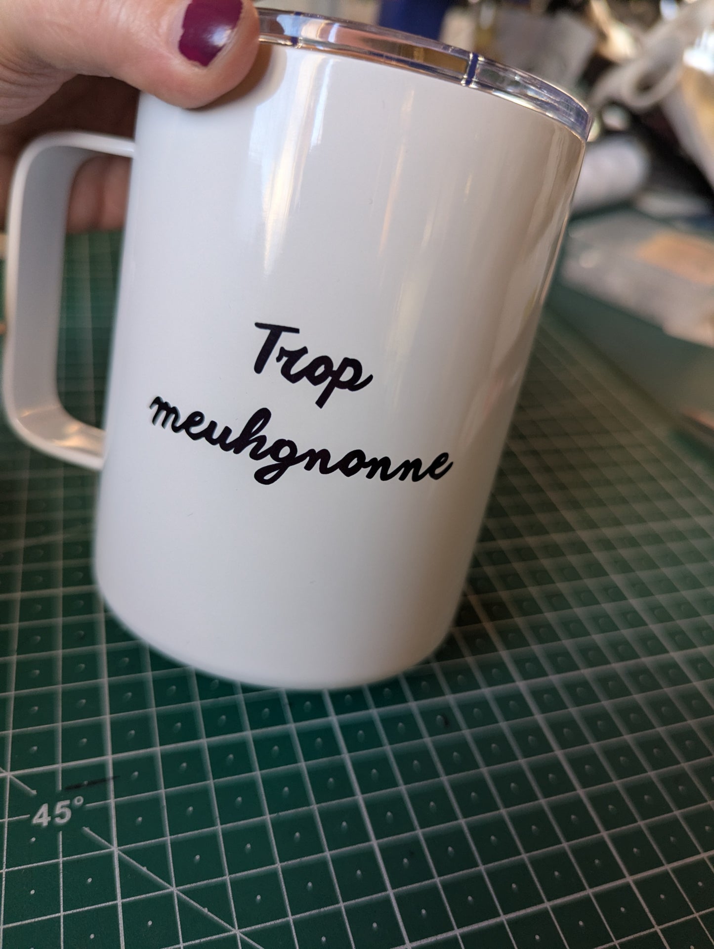 Tasse Meuhhhh  " Trop meuhgnonne"