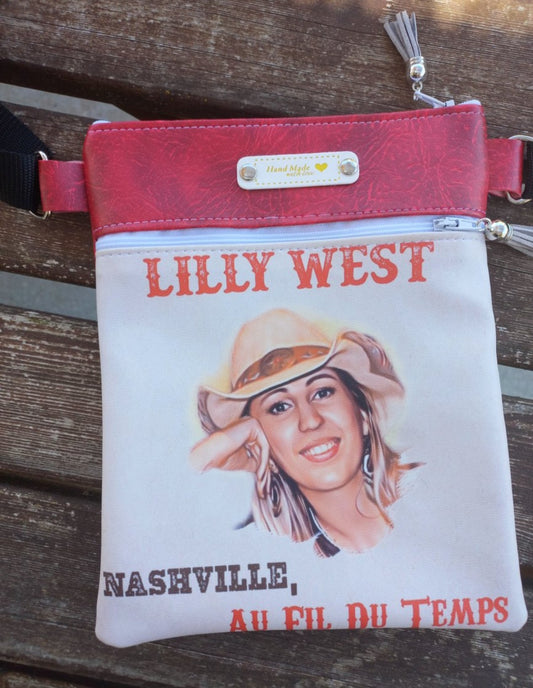 Pochette Nomade Lilly WEST rouge