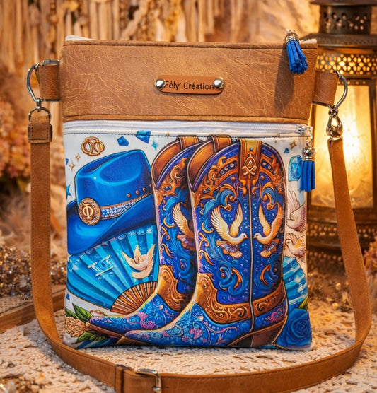 Pochette Nomade Bottes Bleues