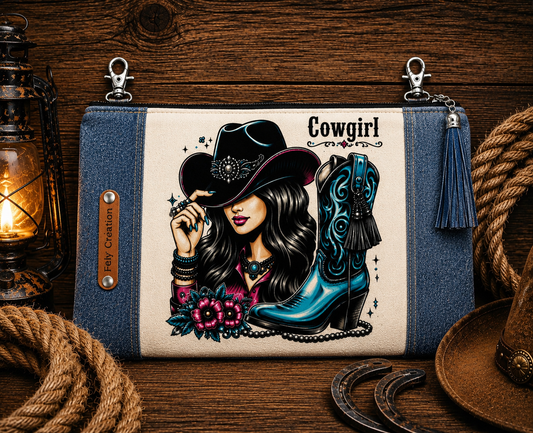 Mini pochette Cowgirl Bottes