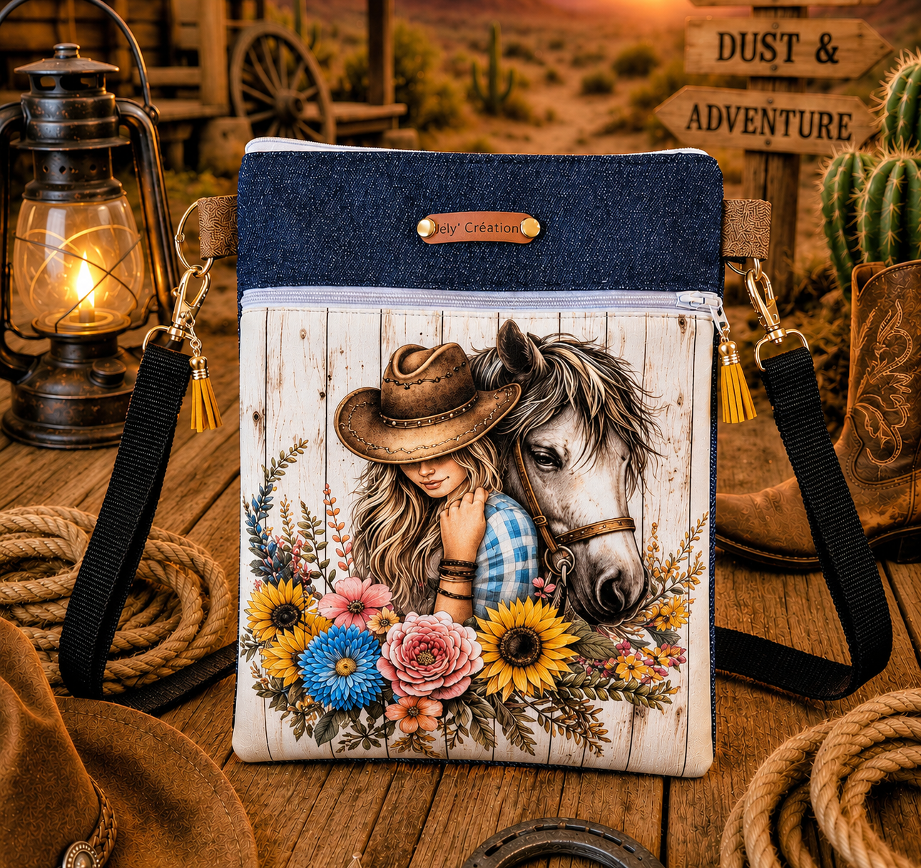Pochette Nomade fille et cheval