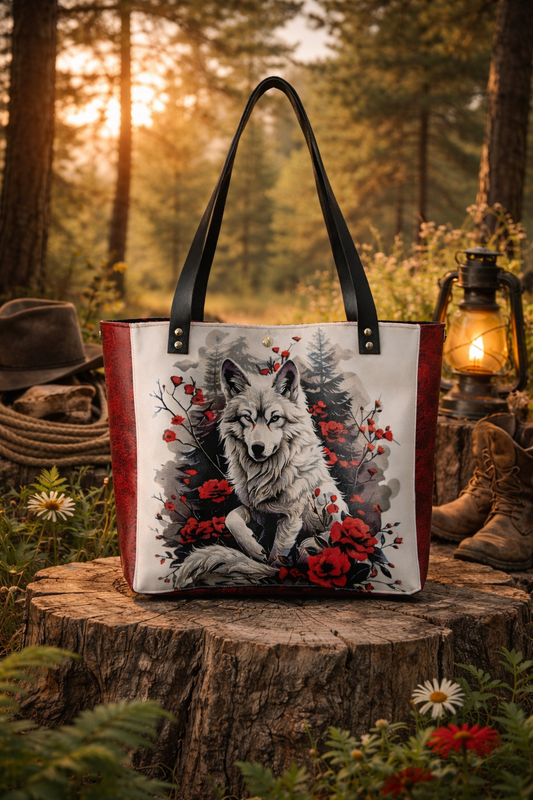 Sac babas Loup rouge et noir