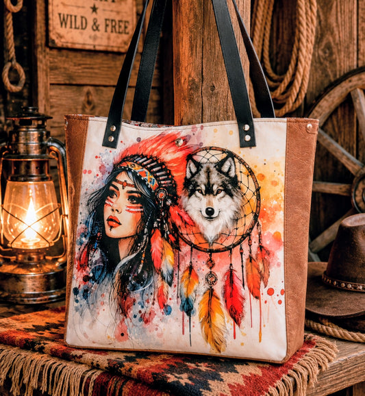 Sac cabas " Femme Sauvage"