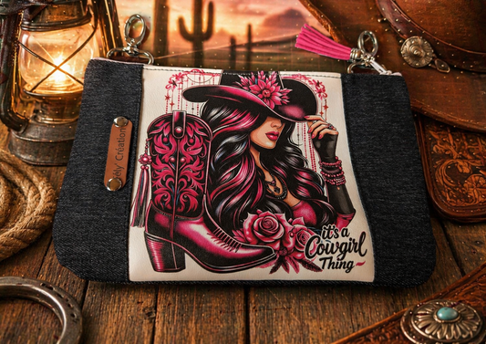 Mini pochette Cowgirl Rose Fushia