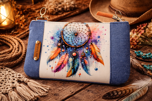 Mini pochette attrape rêve coloré