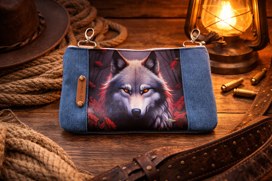 Mini pochette loup
