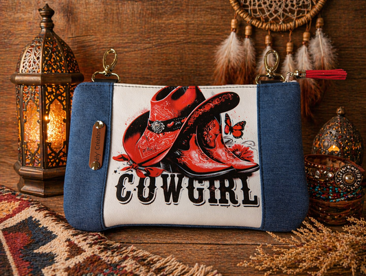 Mini pochette Cowgirl rouge