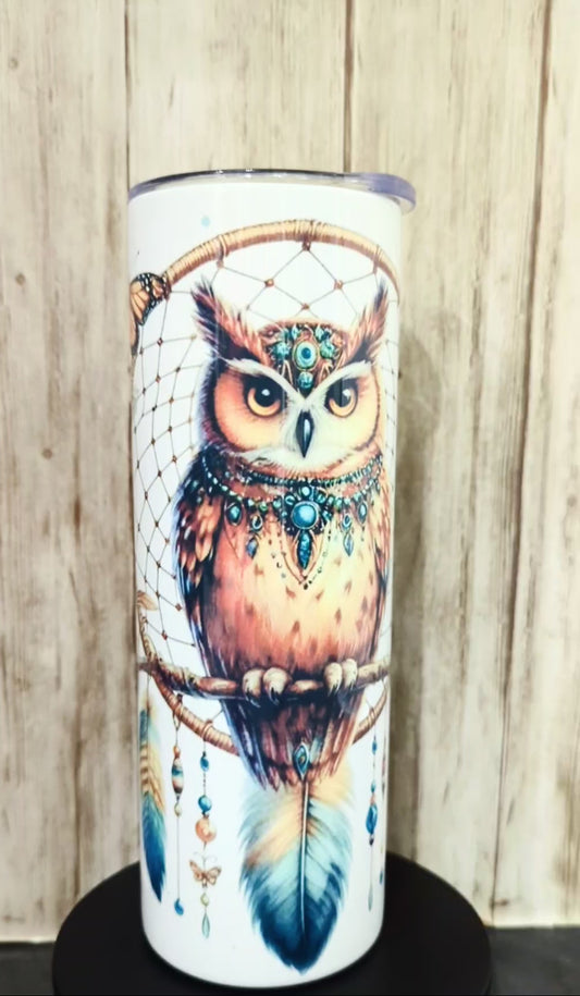 Gourde isotherme " Attrape Rêve et Hibou"