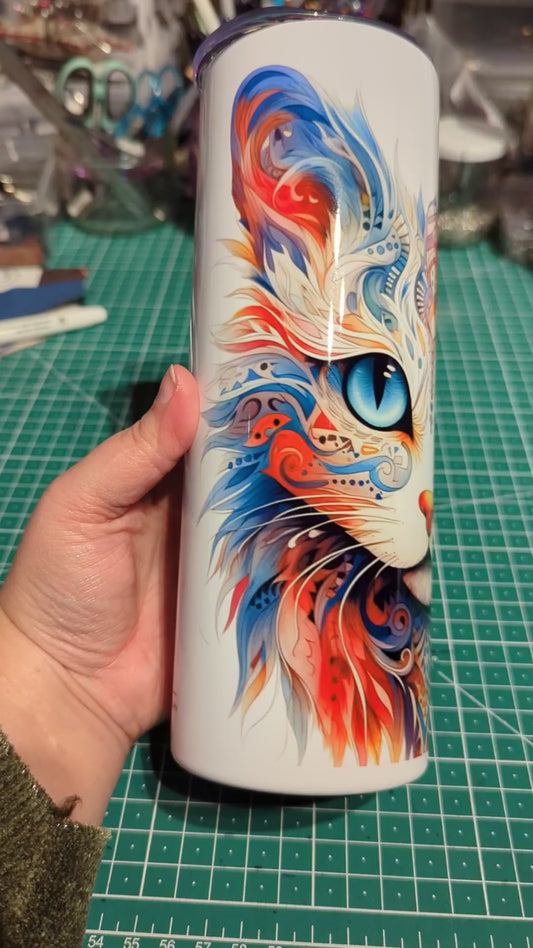 Gourde isotherme Chat Mystique